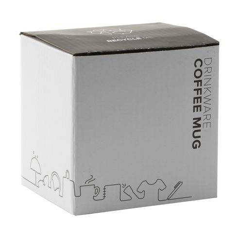 Retro Enamel Mug White/Blue