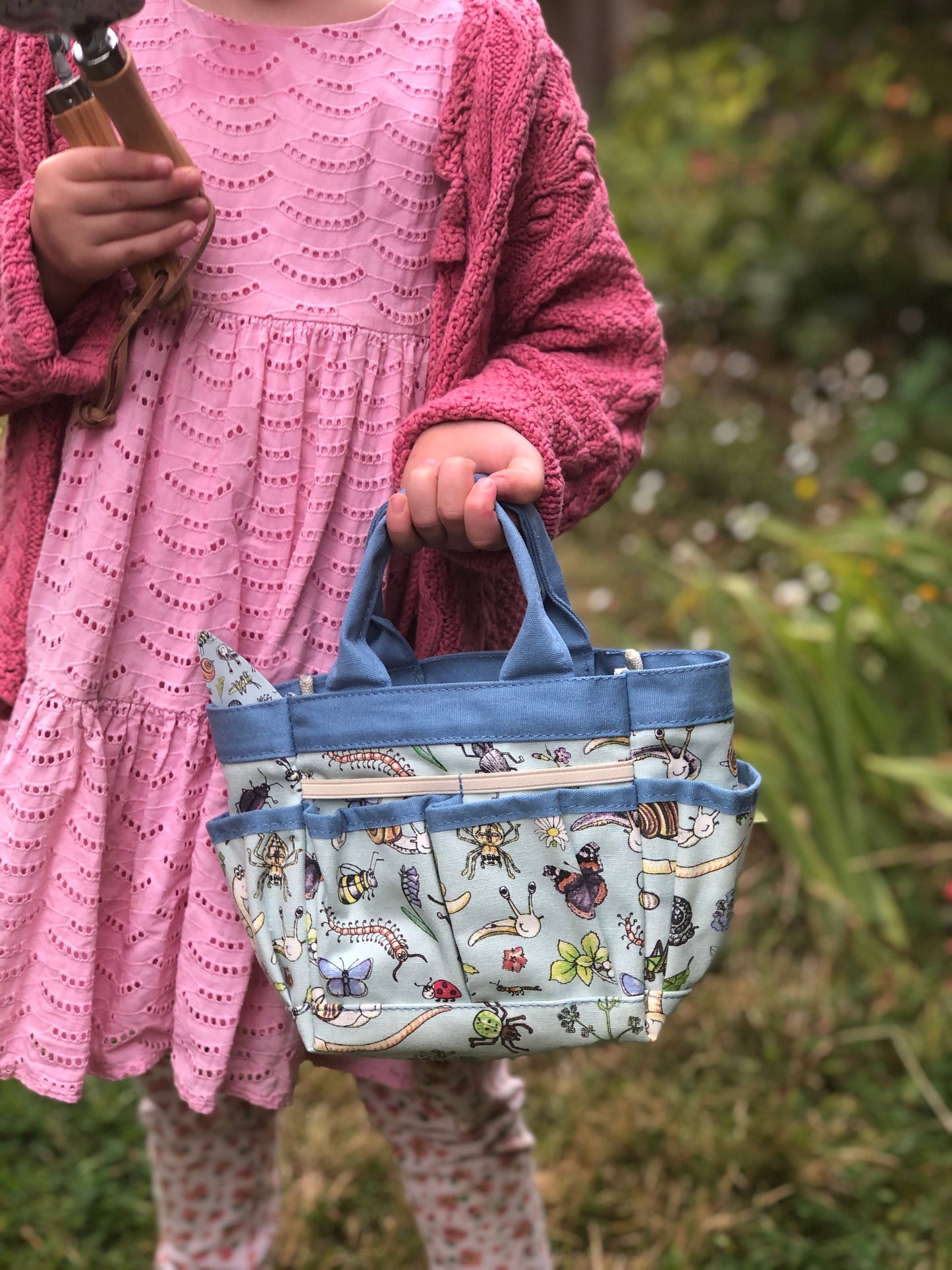 Children's Garden Tool Bag and Hand Tools Gift Set