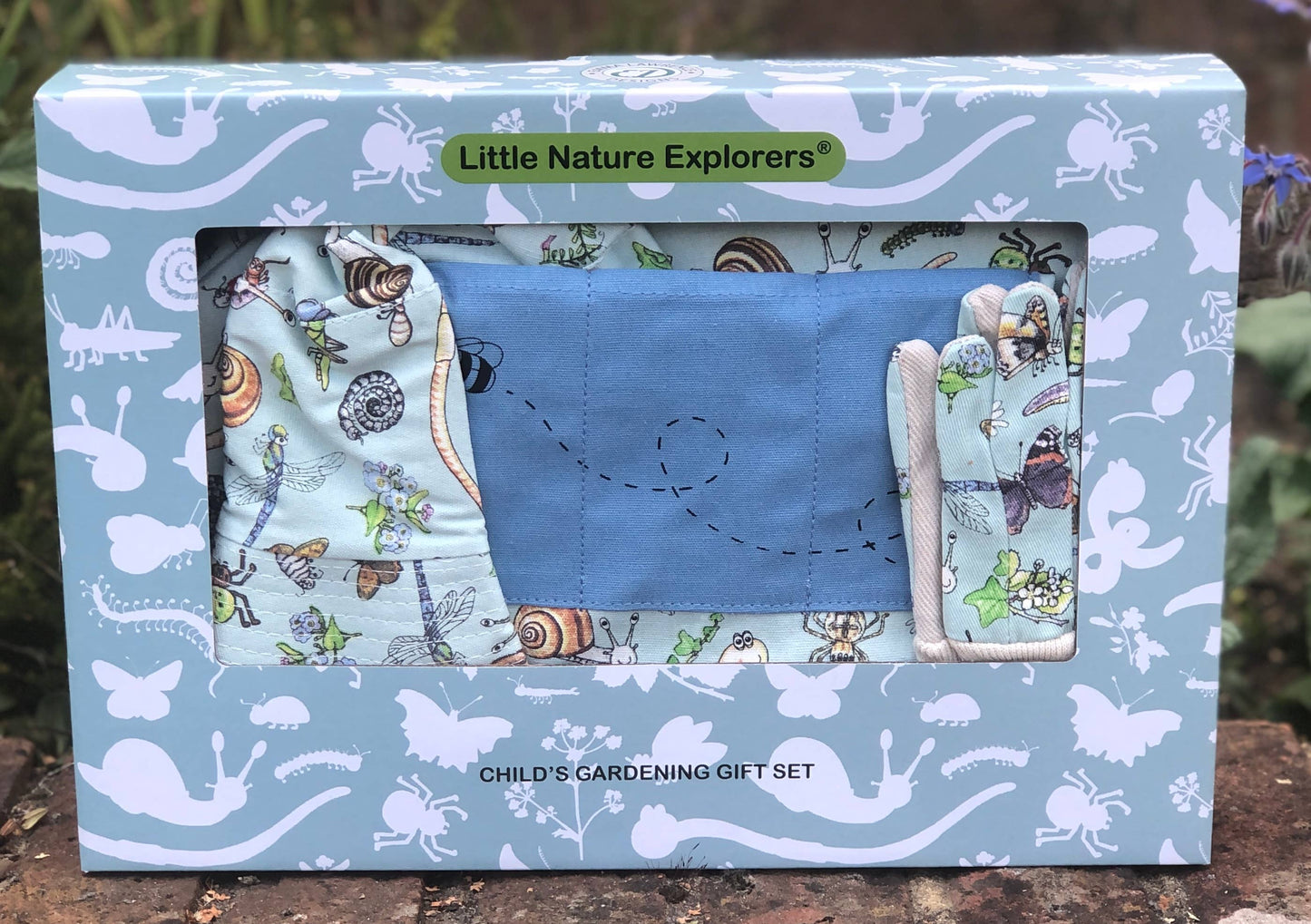 Children's Garden Gloves, Kneeler and Apron Gift Set
