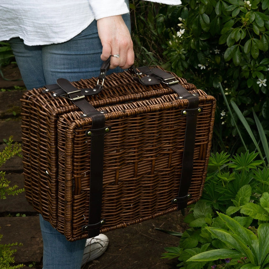 Designer Wicker 2 Person Picnic Basket