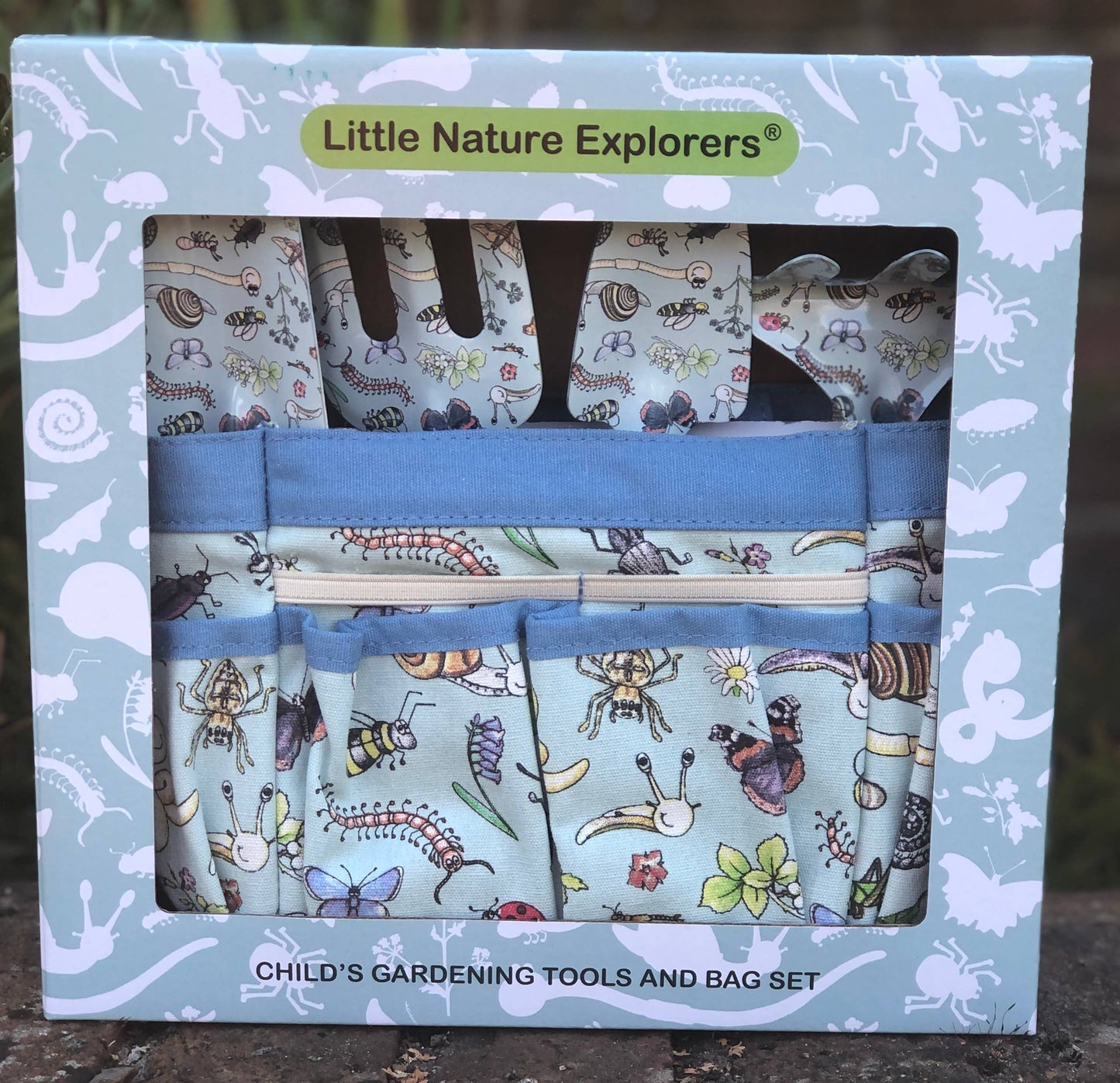 Children's Garden Tool Bag and Hand Tools Gift Set
