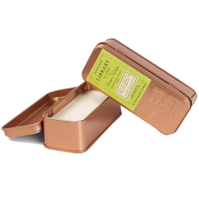 Library 2.5 Oz. Two Wick Travel Candle - Oscar Wilde