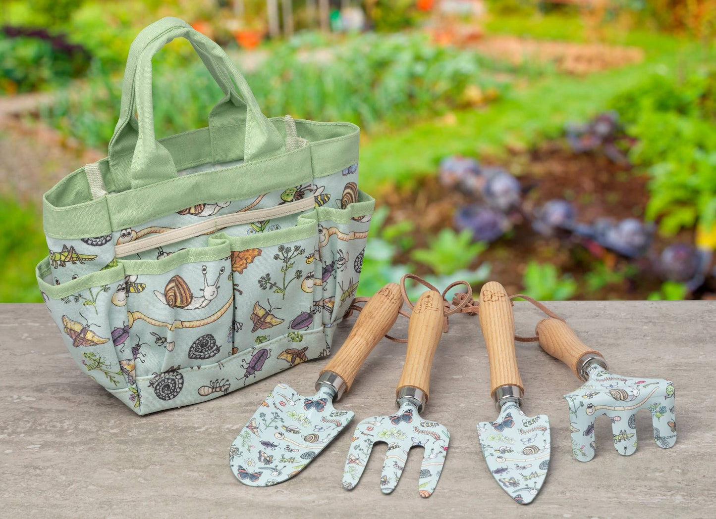 Children's Garden Tool Bag and Hand Tools Gift Set
