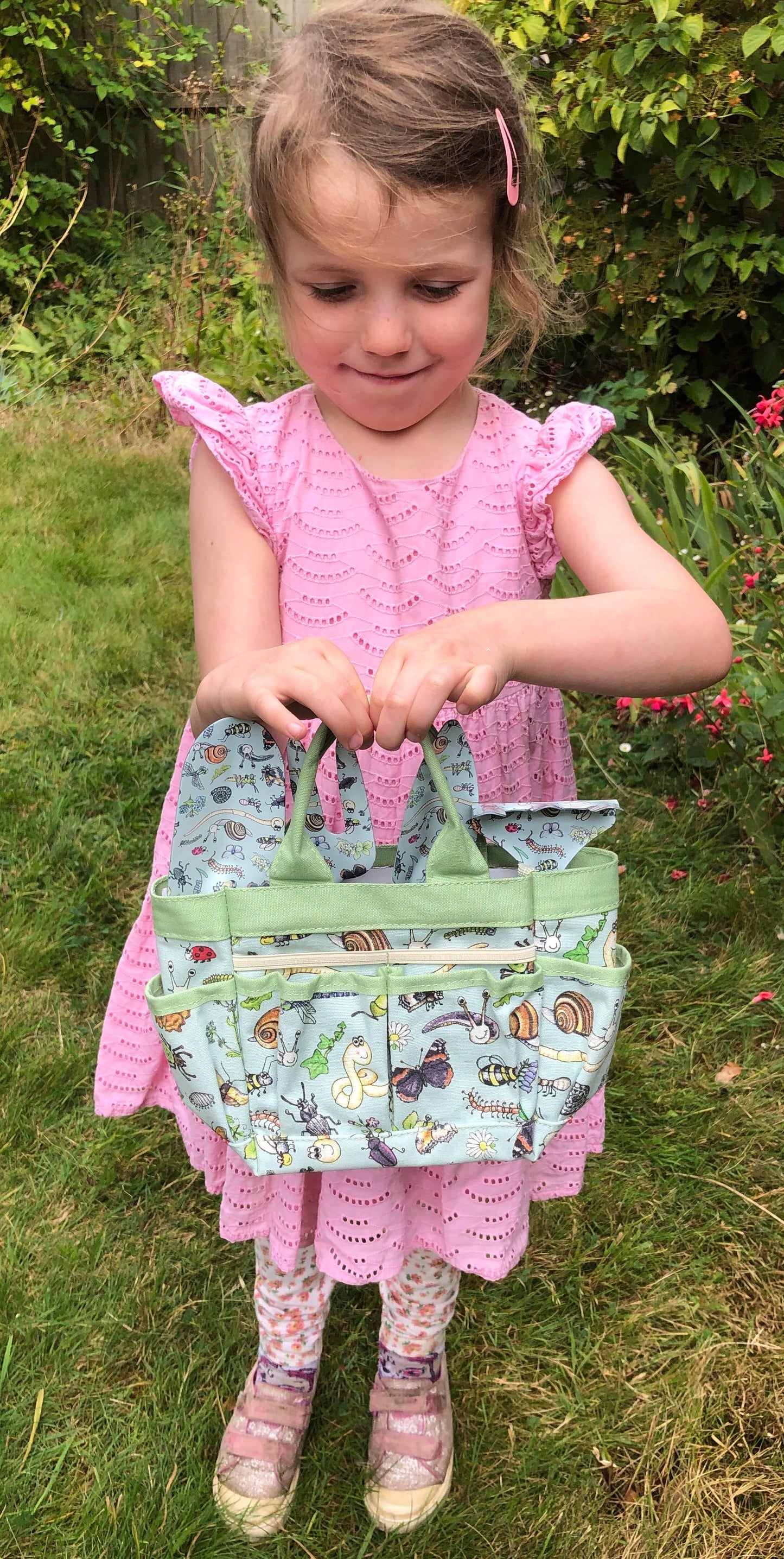 Children's Garden Tool Bag and Hand Tools Gift Set