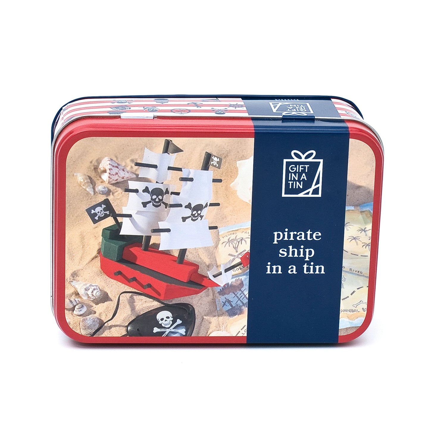 Gift In A Tin Pirate Ship