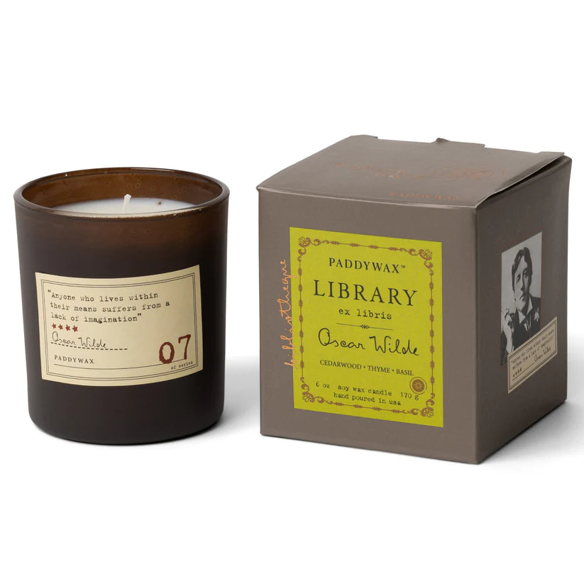 Library 6 Oz. Candle - Oscar Wilde
