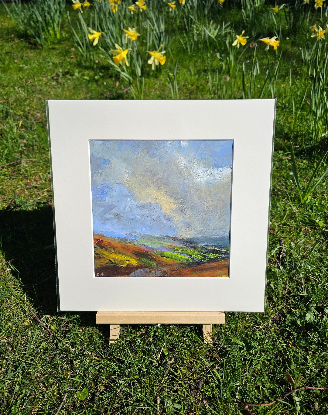 Original oil painting of North Yorkshire Moorland by Gina Bean for sale