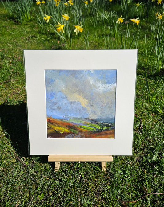 Original oil painting of North Yorkshire Moorland by Gina Bean for sale