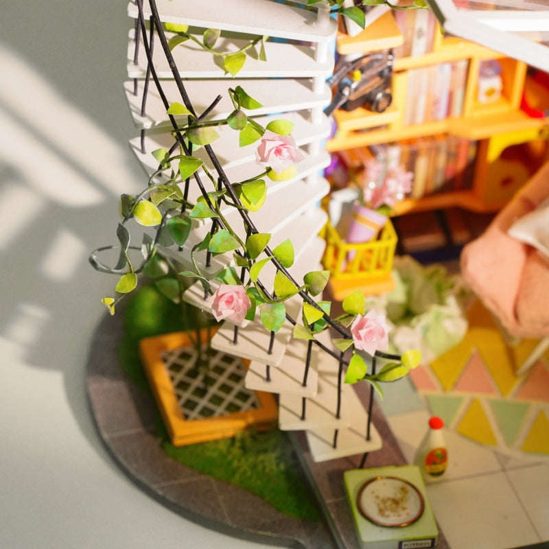 Rolife Dora’s Loft DIY miniature house kit with spiral staircase