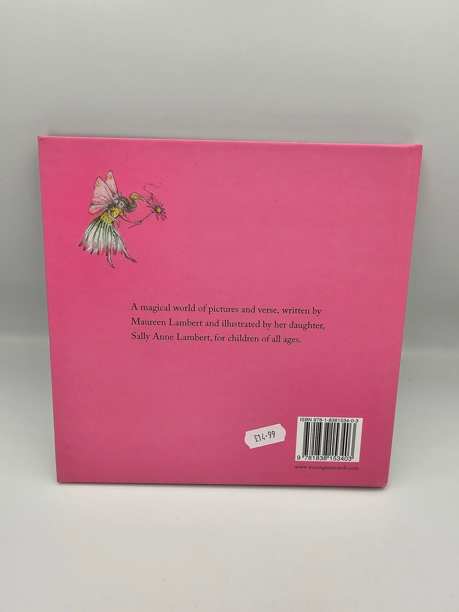 Back cover of The Way to Faerieland with blurb by Maureen Lambert and illustrations by Sally Anne Lambert
